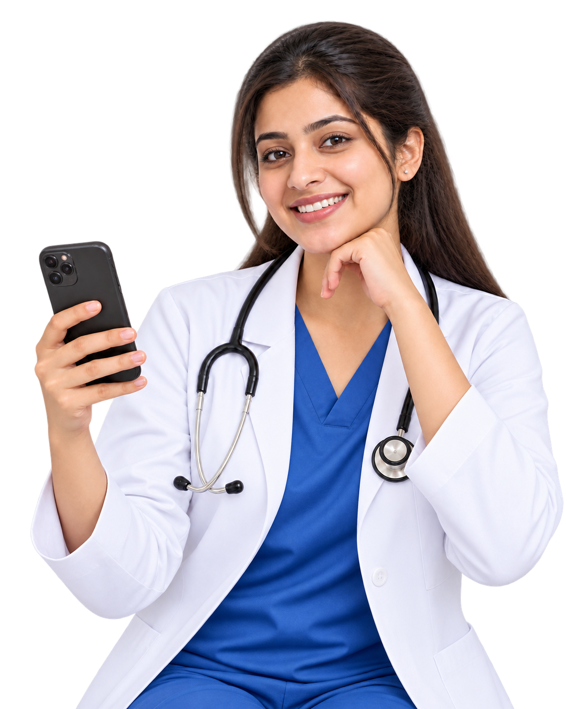 Doctor with Phone